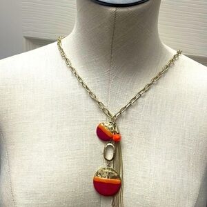 Illuminata necklace chain link gold tone lobster clasp closure jewelry